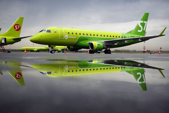 Embraer 170-LR of S7 Airlines in Novosibirsk