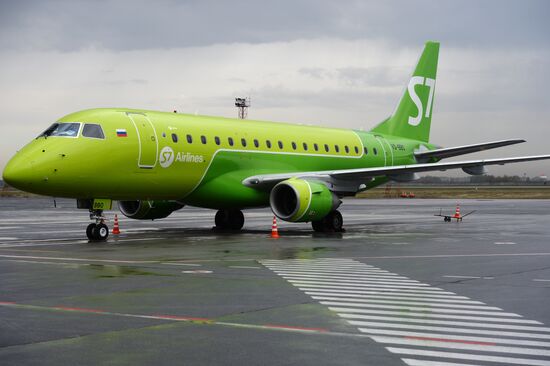 Embraer 170-LR of S7 Airlines in Novosibirsk
