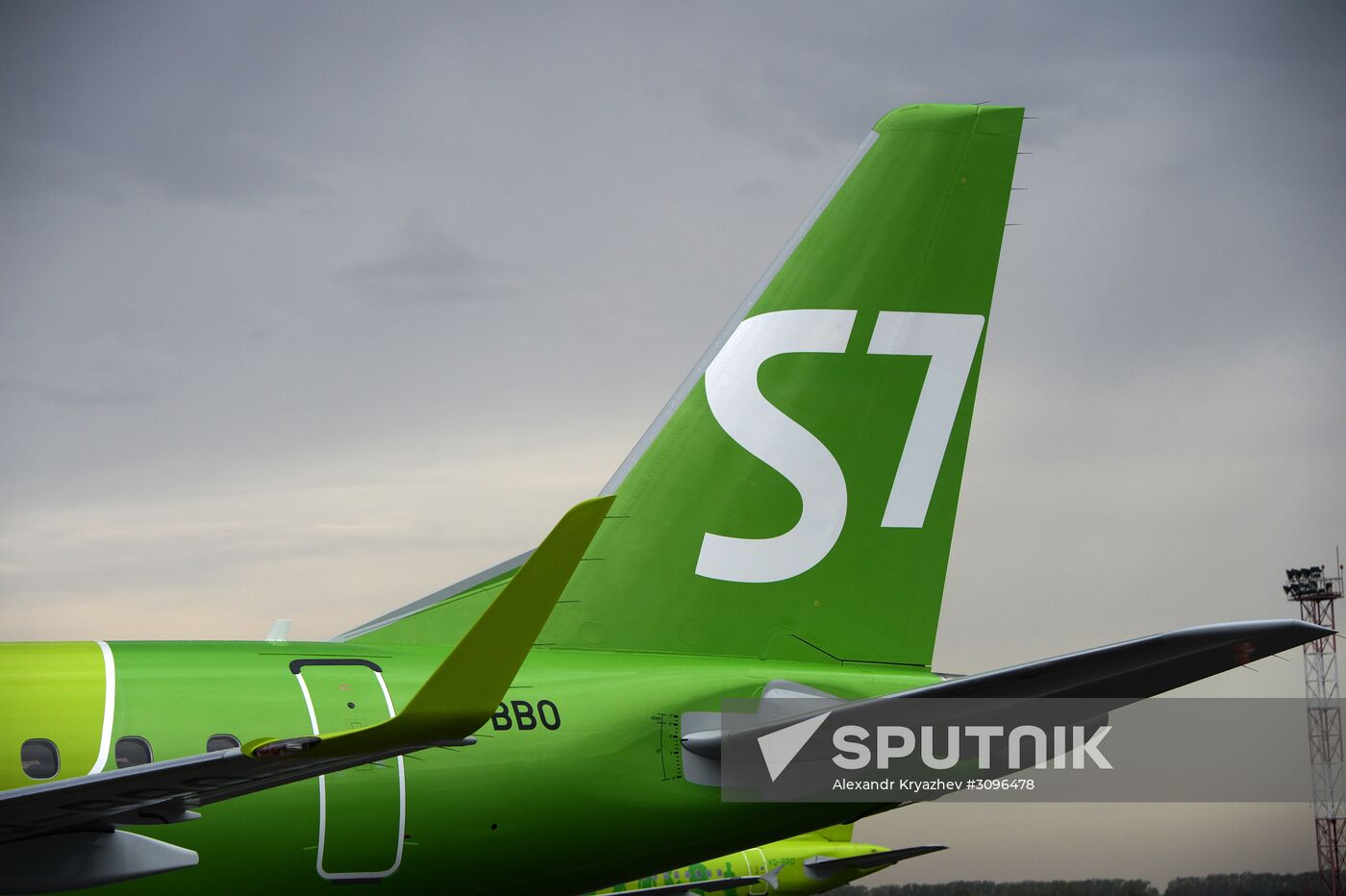 Embraer 170-LR of S-7 airlines in Novosibirsk