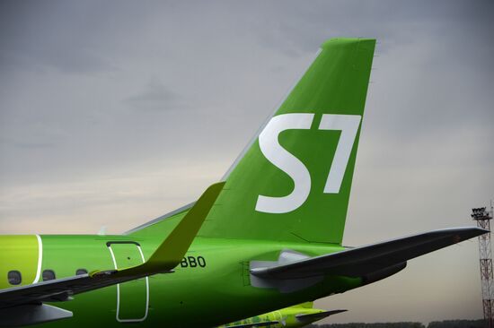 Embraer 170-LR of S-7 airlines in Novosibirsk