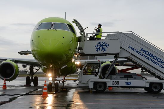 Embraer 170-LR of S7 Airlines in Novosibirsk