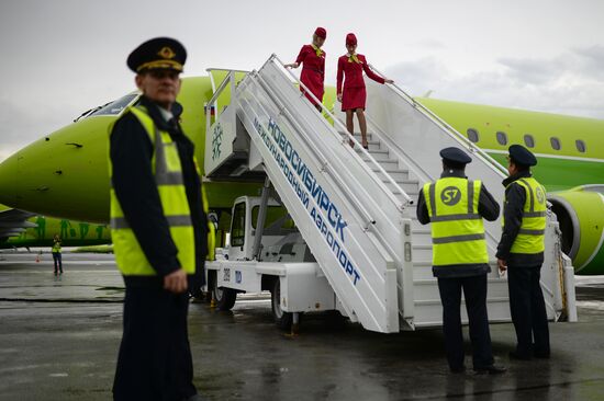 Embraer 170-LR of S7 Airlines in Novosibirsk
