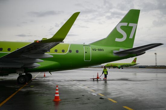 Embraer 170-LR of S7 Airlines in Novosibirsk