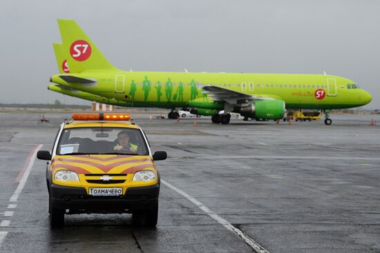 Embraer 170-LR of S7 Airlines in Novosibirsk