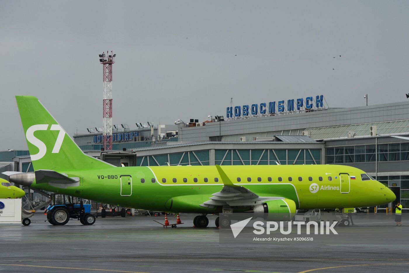 Embraer 170-LR of S7 Airlines in Novosibirsk