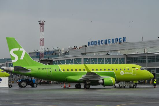 Embraer 170-LR of S7 Airlines in Novosibirsk