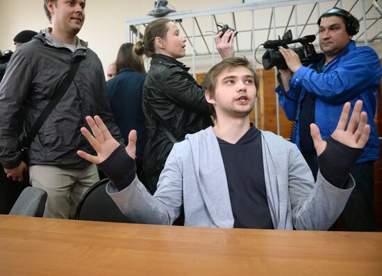 Court hears Ruslan Sokolovsky's case in Yekaterinburg