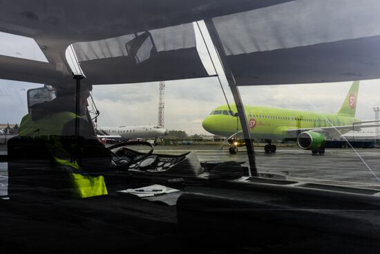 Embraer 170-LR of S7 Airlines in Novosibirsk