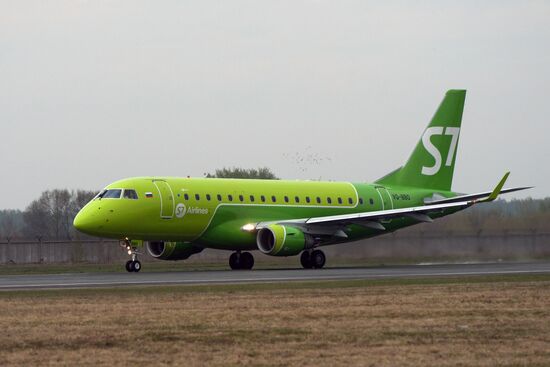 Embraer 170-LR of S7 Airlines in Novosibirsk