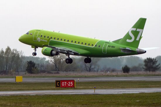 Embraer 170-LR of S7 Airlines in Novosibirsk