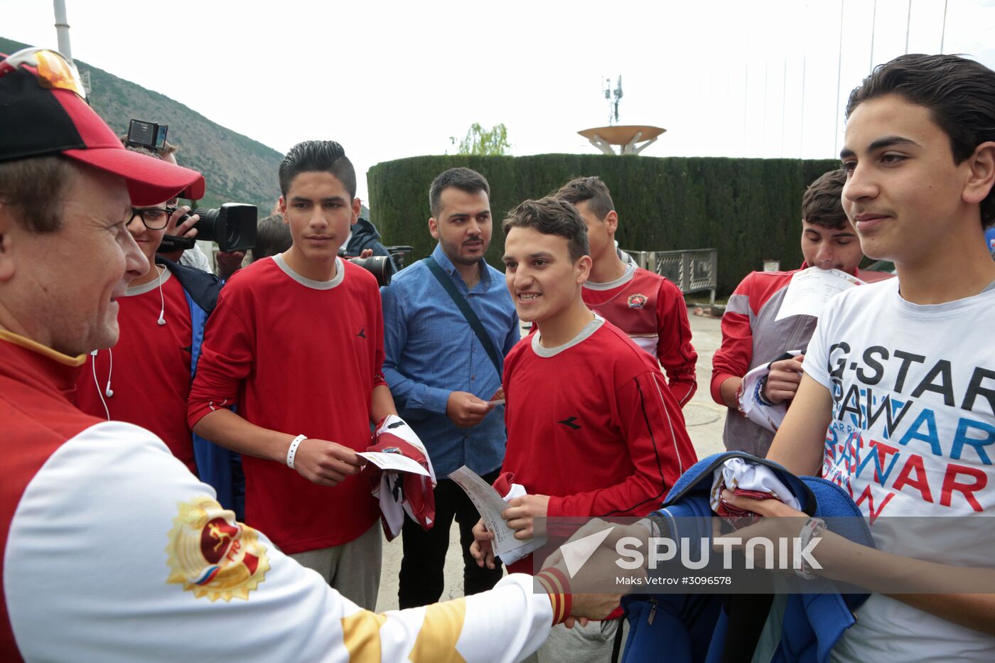 Syrian children on vacation at Artek Children's Center
