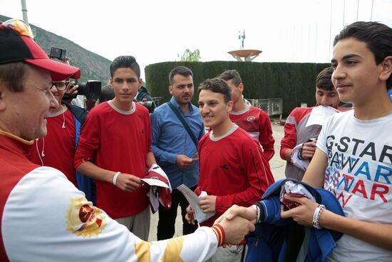 Syrian children on vacation at Artek Children's Center