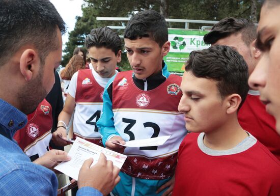 Syrian children on vacation at Artek Children's Center