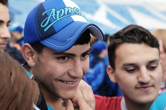 Syrian children on vacation at Artek Children's Center