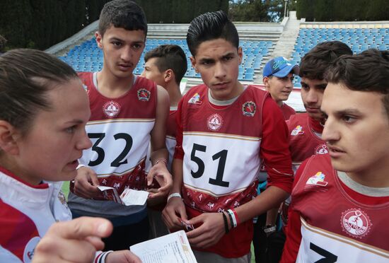 Syrian children on vacation at Artek Children's Center