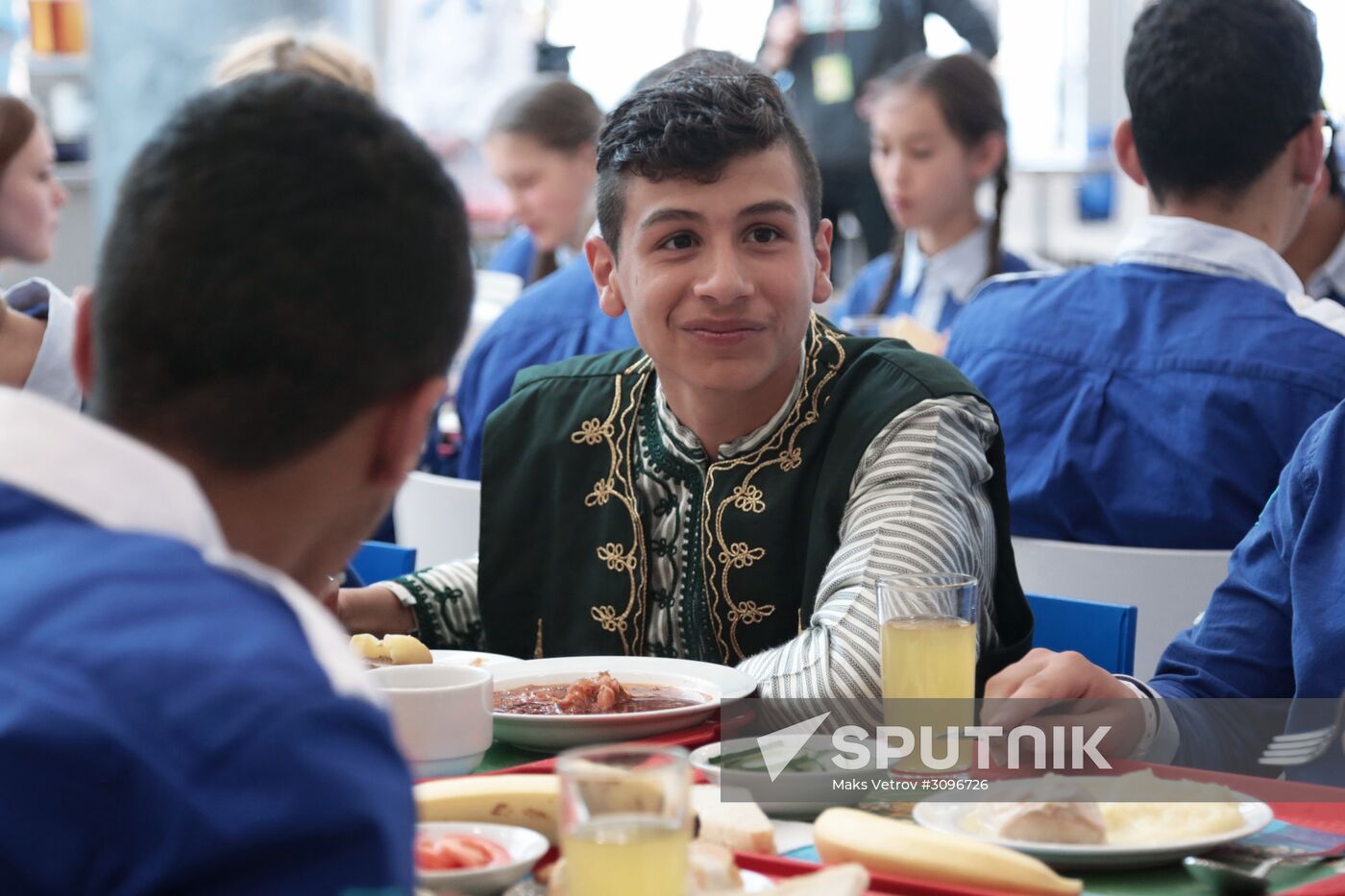 Syrian children on vacation at Artek Children's Center