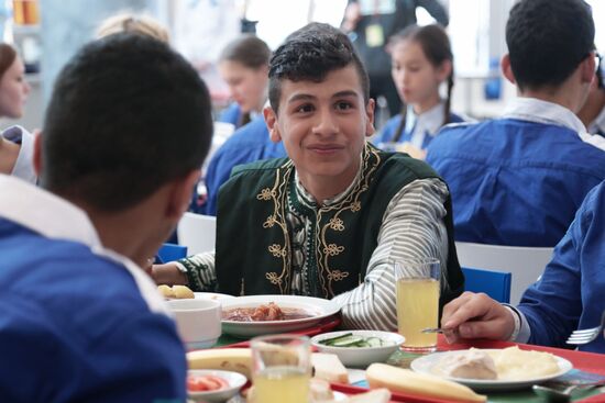 Syrian children on vacation at Artek Children's Center