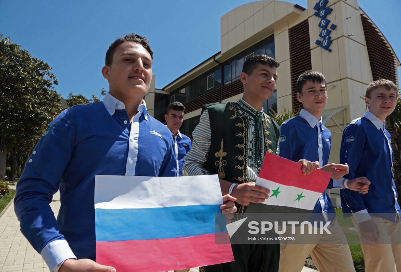 Syrian children on vacation at Artek Children's Center