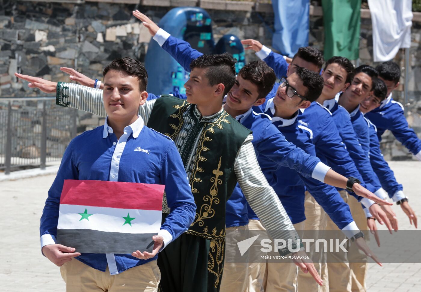 Syrian children on vacation at Artek Children's Center