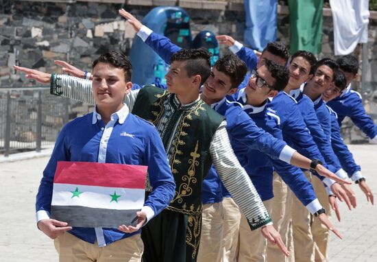 Syrian children on vacation at Artek Children's Center
