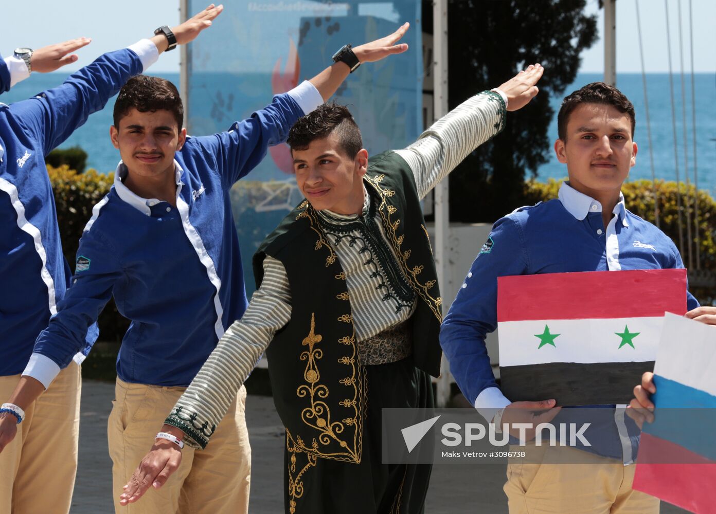 Syrian children on vacation at Artek Children's Center
