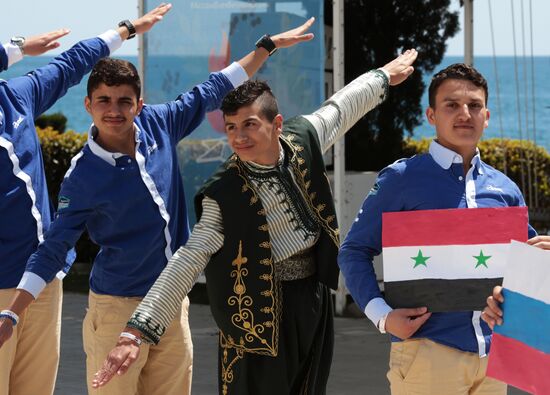 Syrian children on vacation at Artek Children's Center