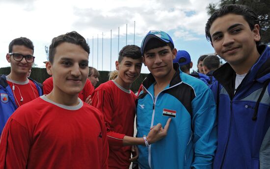Syrian children on vacation at Artek Children's Center