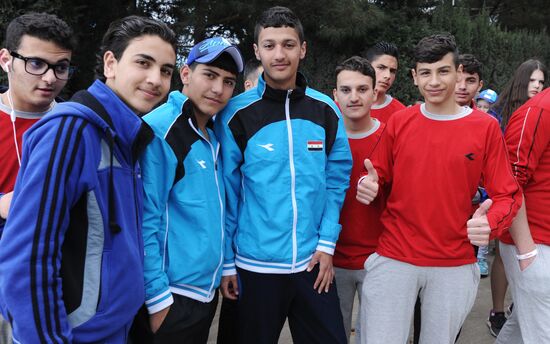 Syrian children on vacation at Artek Children's Center