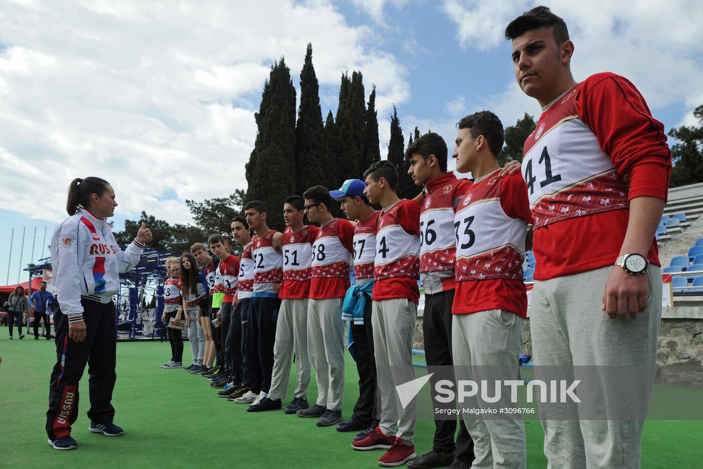 Syrian children on vacation at Artek Children's Center