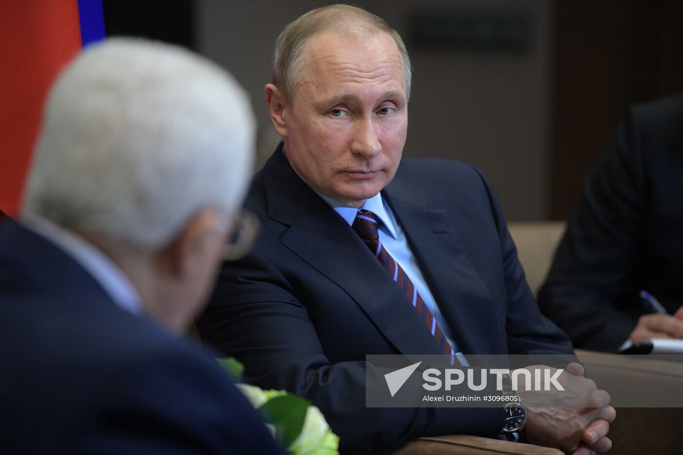 President Putin meets with Palestinian President Mahmoud Abbas