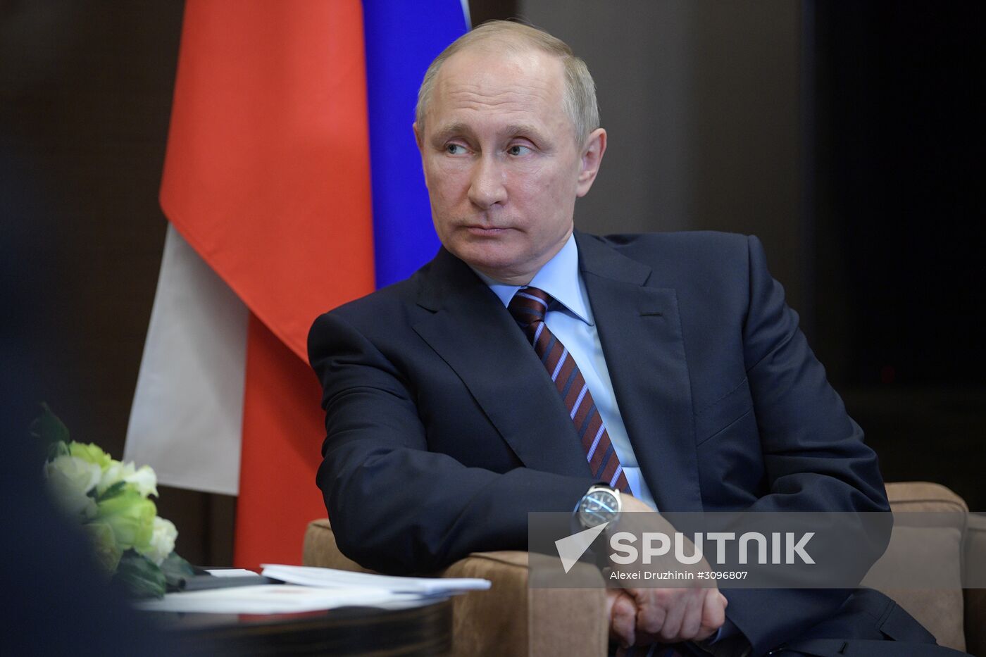 President Putin meets with Palestinian President Mahmoud Abbas