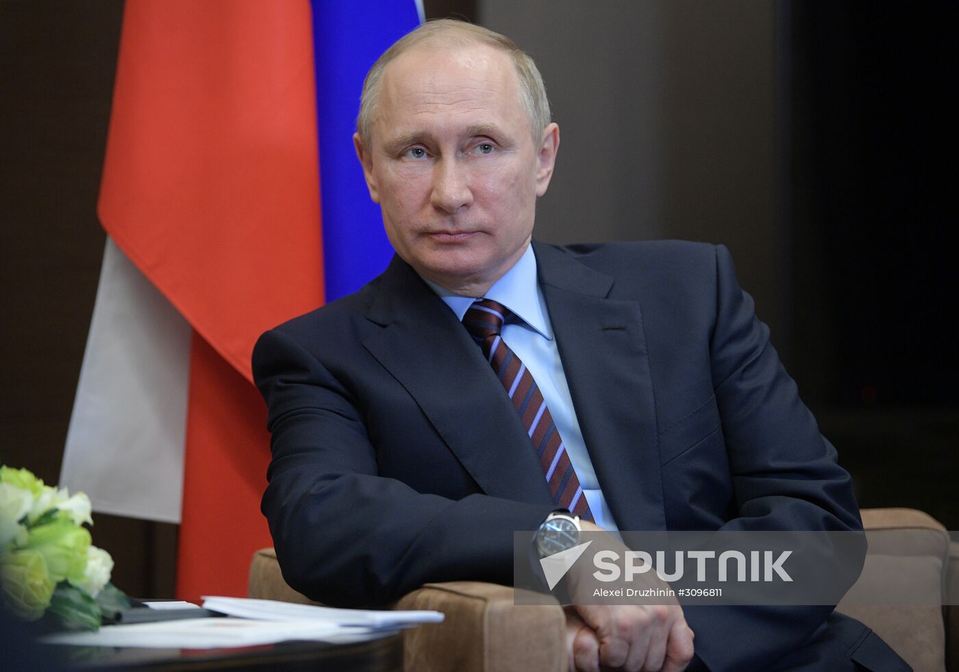 President Putin meets with Palestinian President Mahmoud Abbas
