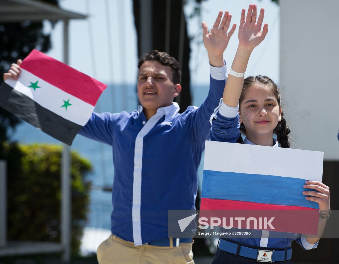 Syrian children have vacation at Artek children's center