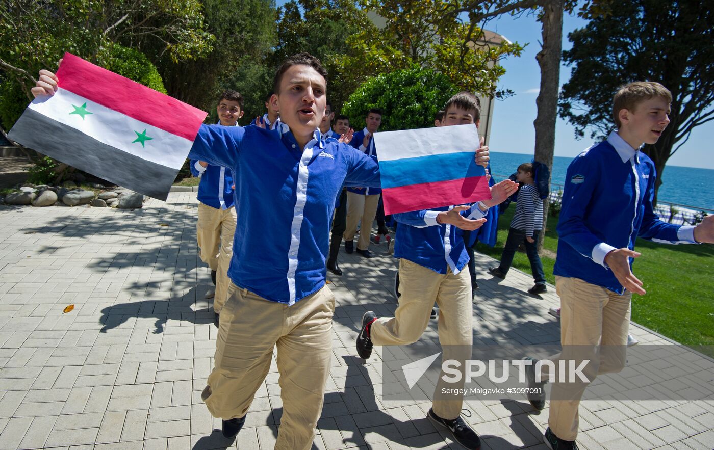 Syrian children have vacation at Artek children's center