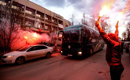 FC Spartak arrives in Perm