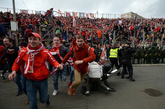 Football. Russian Premier League. Amkar vs. Spartak