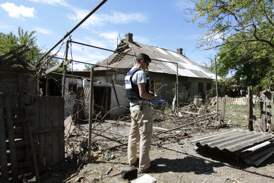 Consequences of shellings in Donetsk Region