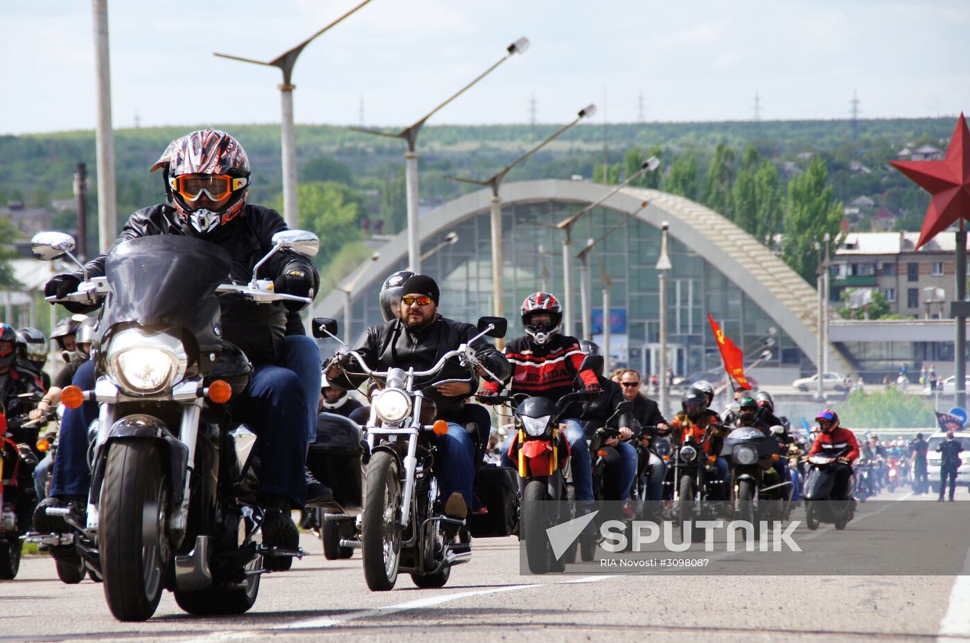Night Wolves biking season kicks off in Lugansk