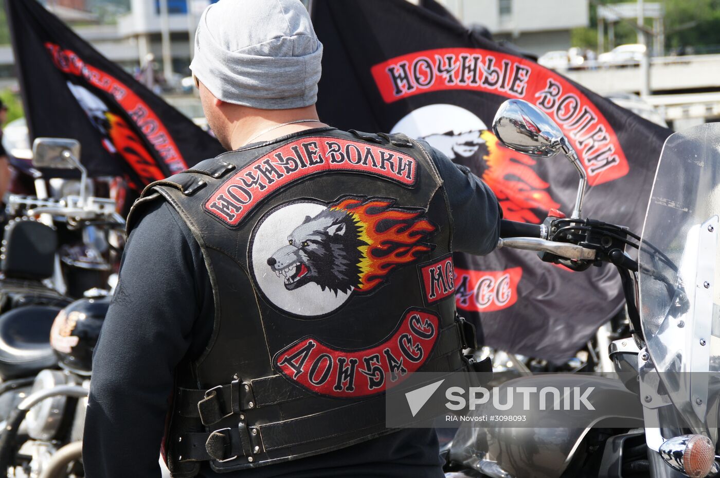 Night Wolves biking season kicks off in Lugansk