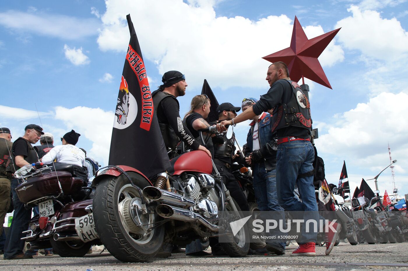 Night Wolves biking season kicks off in Lugansk
