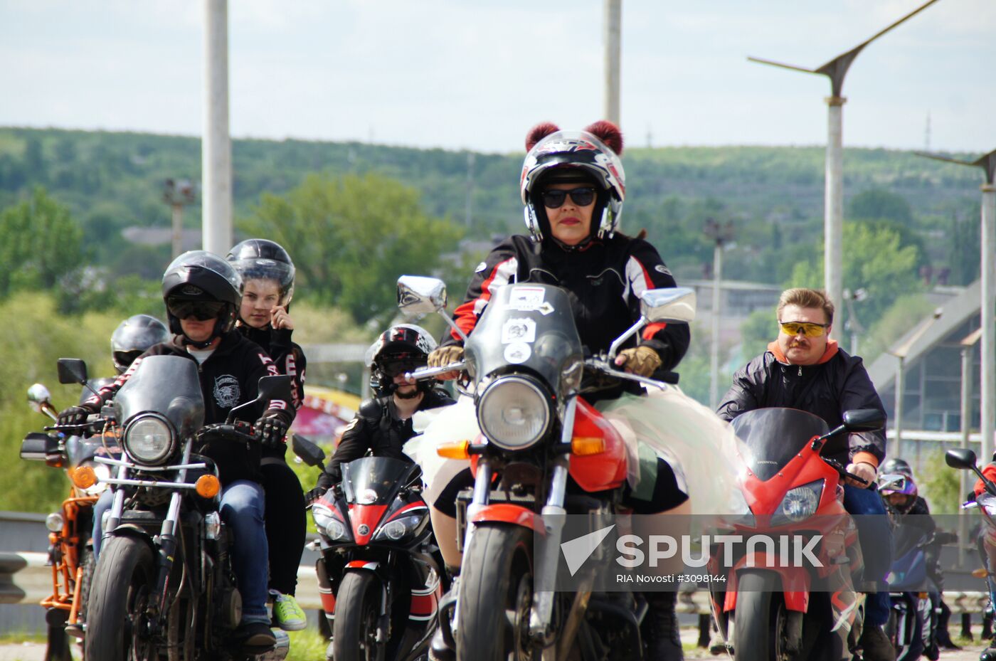 Night Wolves biking season kicks off in Lugansk