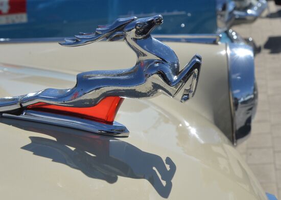 Parade of retro cars in Minsk