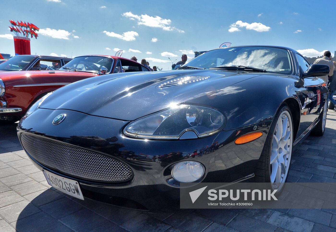 Parade of retro cars in Minsk