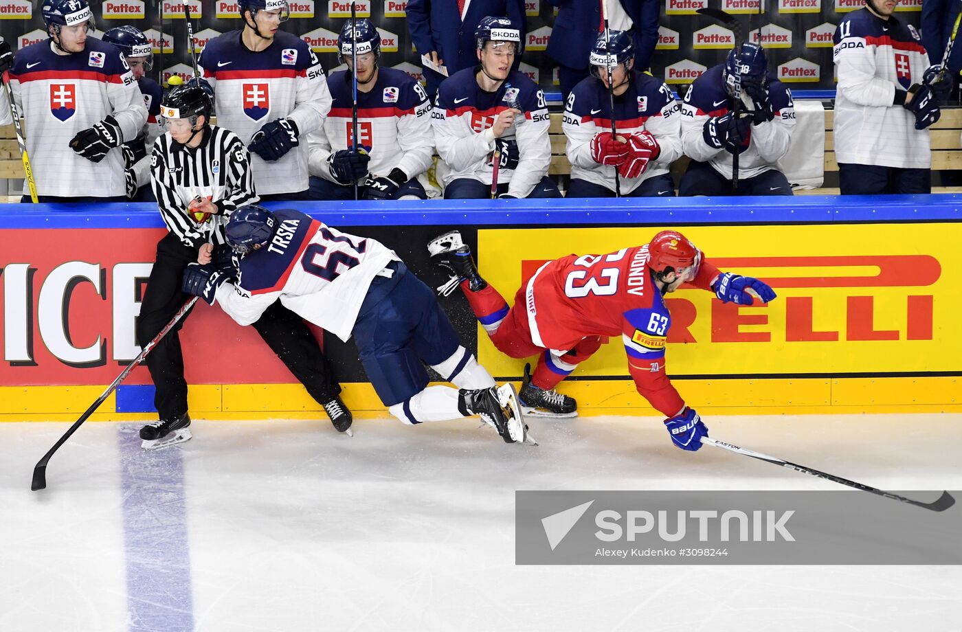2017 IIHF World Championship. Russia vs. Slovakia