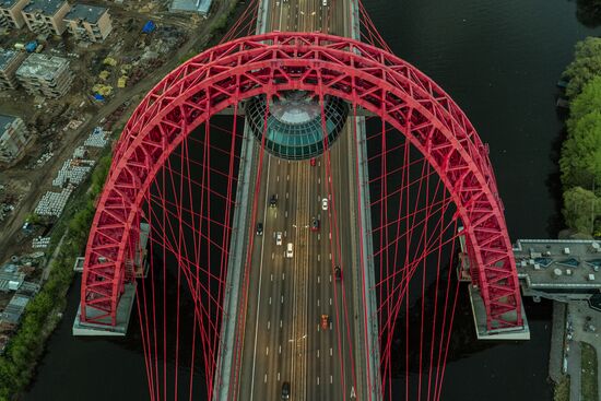 Zhivopisny Bridge in northwest Moscow