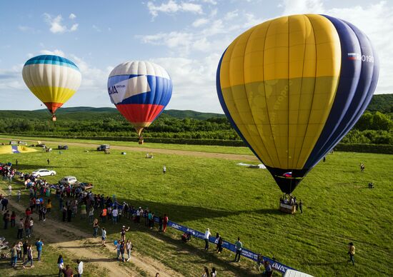 Abinsk Riviera aeronautics festival in Krasnodar Territory