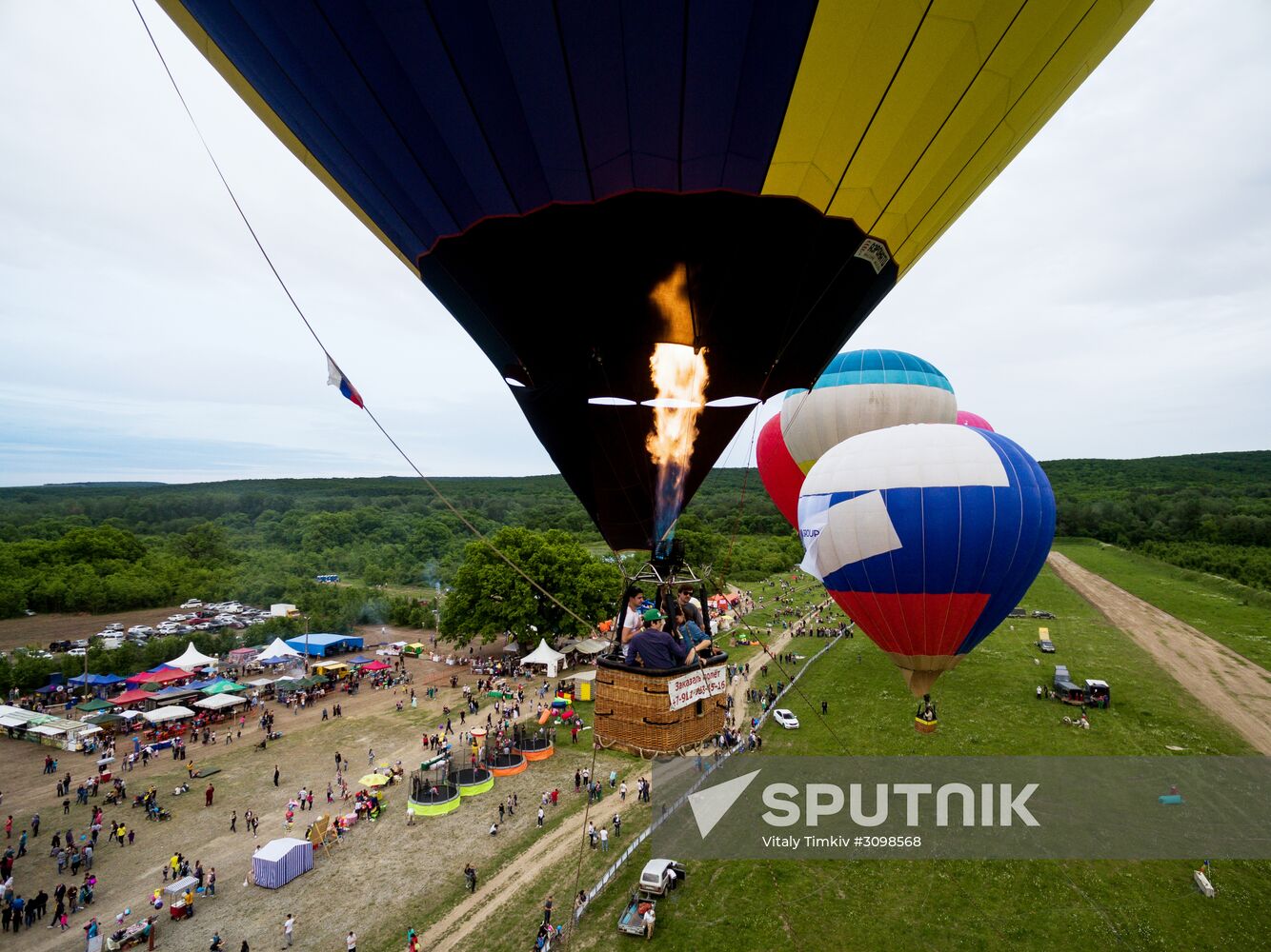 Abinsk Riviera aeronautics festival in Krasnodar Territory