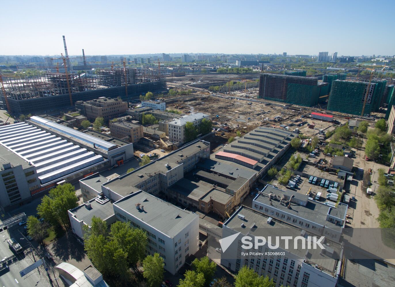 Former territory of ZIL Likhachyov car company in Moscow