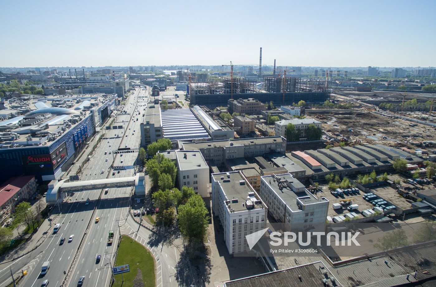 Former territory of ZIL Likhachyov car company in Moscow