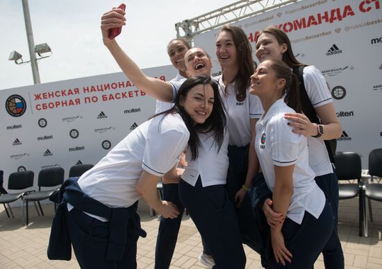 Presentation of the Russian women's national basketball team